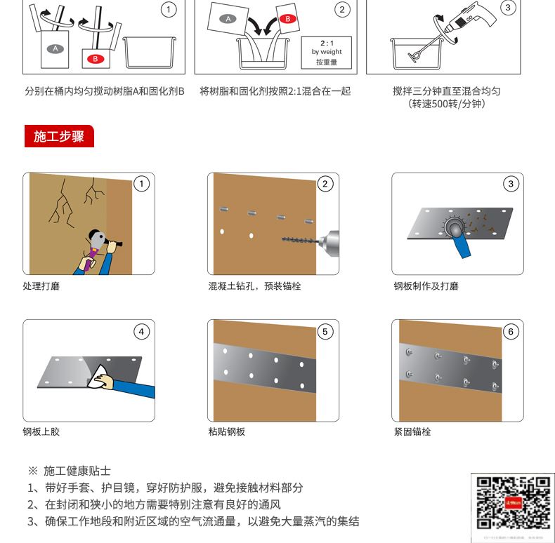 包钢吉利粘钢加固施工过程